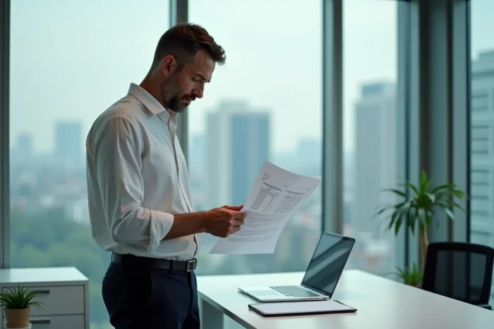 Responsable RH examinant des documents sur les obligations de panier repas pour les salariés en entreprise